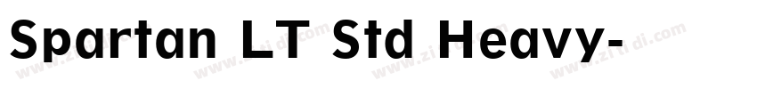 Spartan LT Std Heavy字体转换